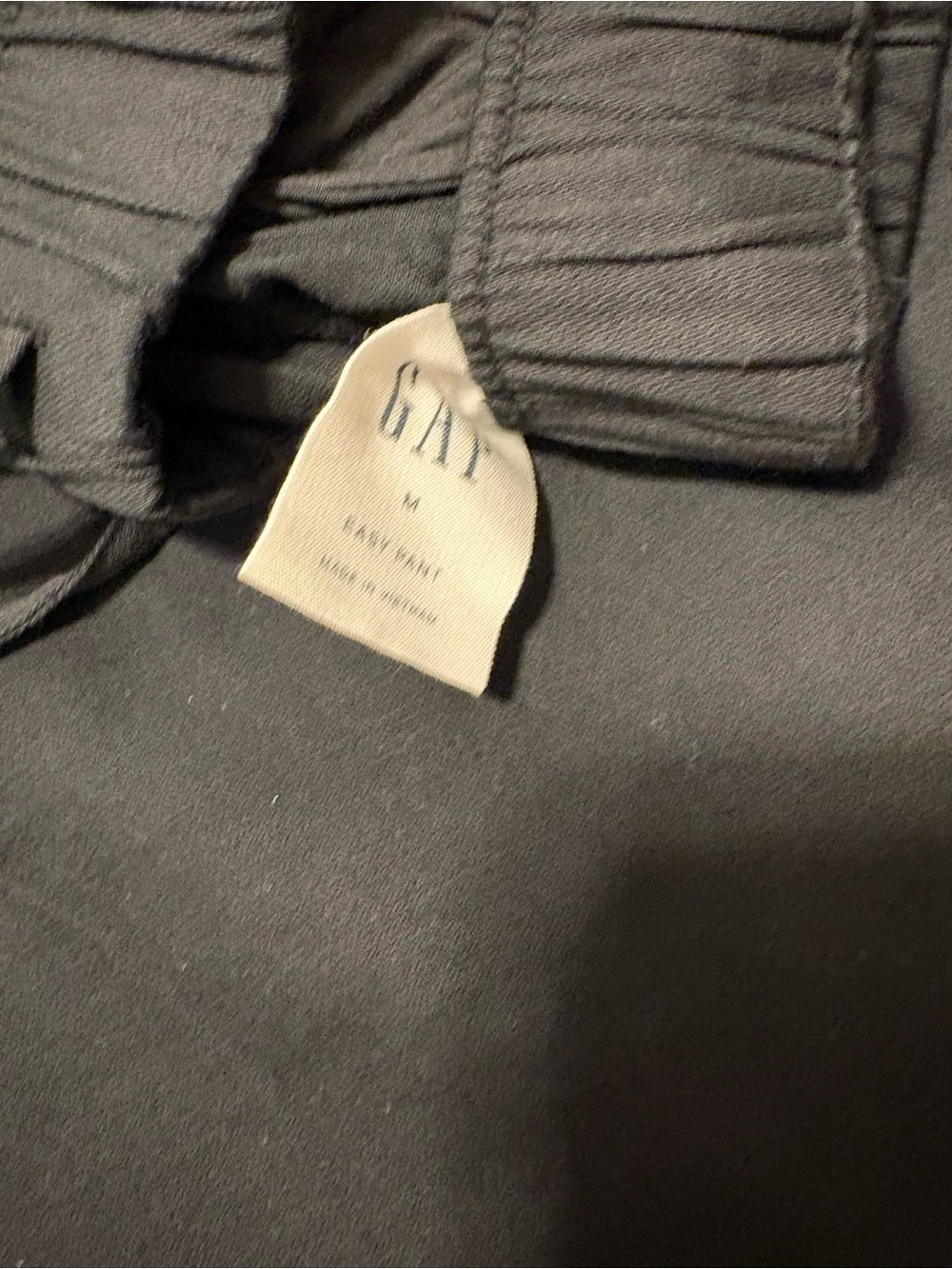 Gap factory Black Drawstring Straight-Leg Pants - Picture 3 of 3